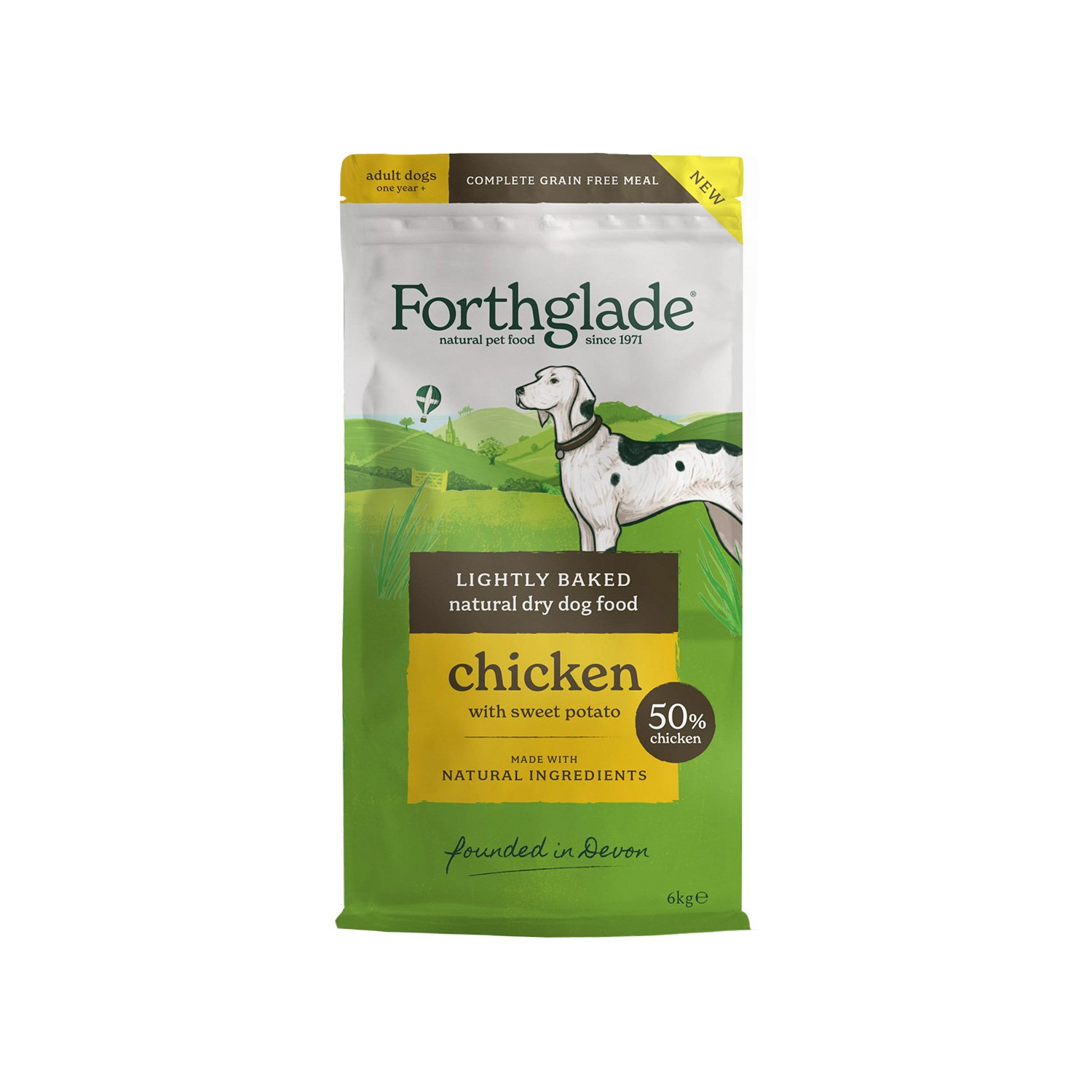 Forthglade Lightly Baked Natural Dry Dog Food Chicken 6kg