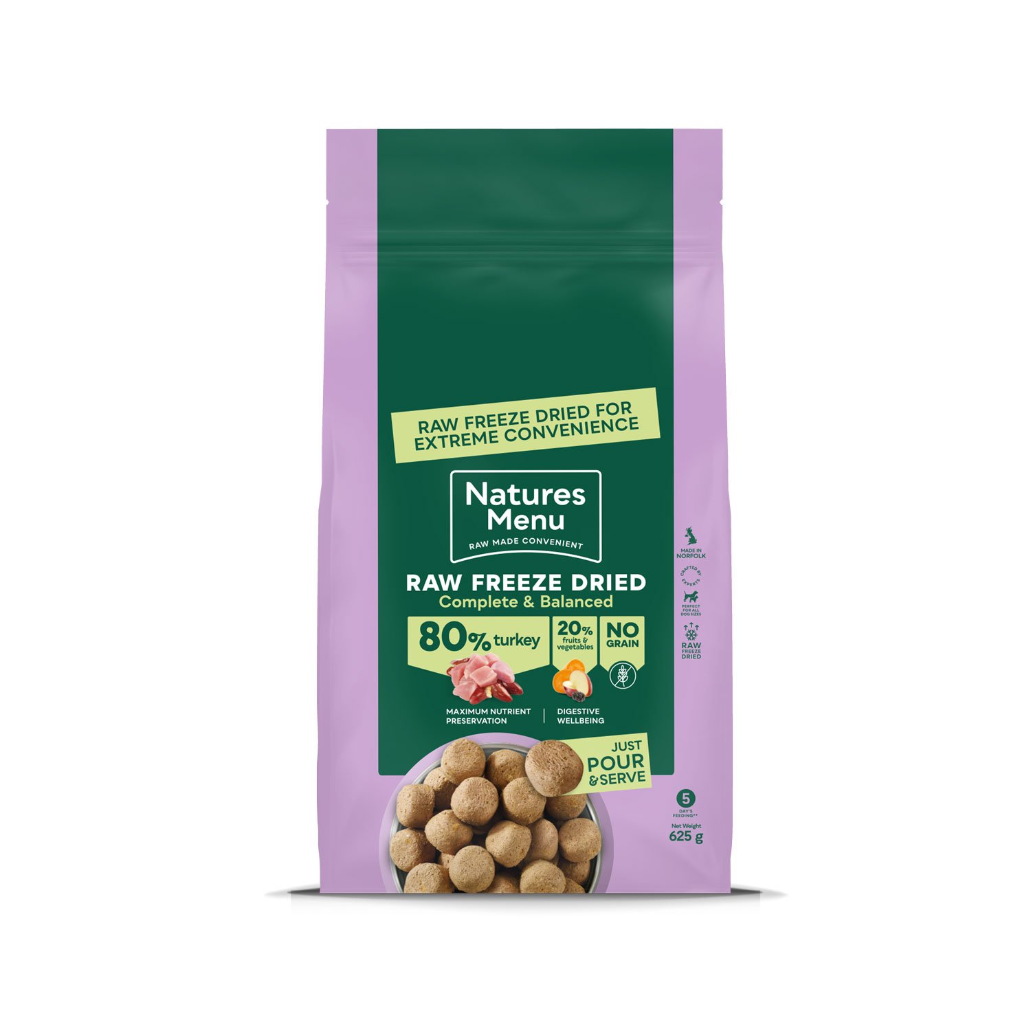 Natures Menu Freeze Dried Complete and Balanced 80-20 Nuggets