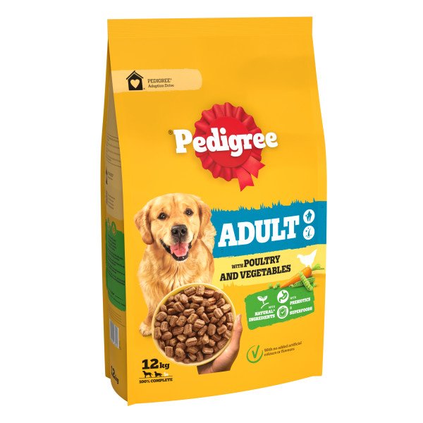 Pedigree Dog Complete Dry with Chicken and Vegetables 12kg