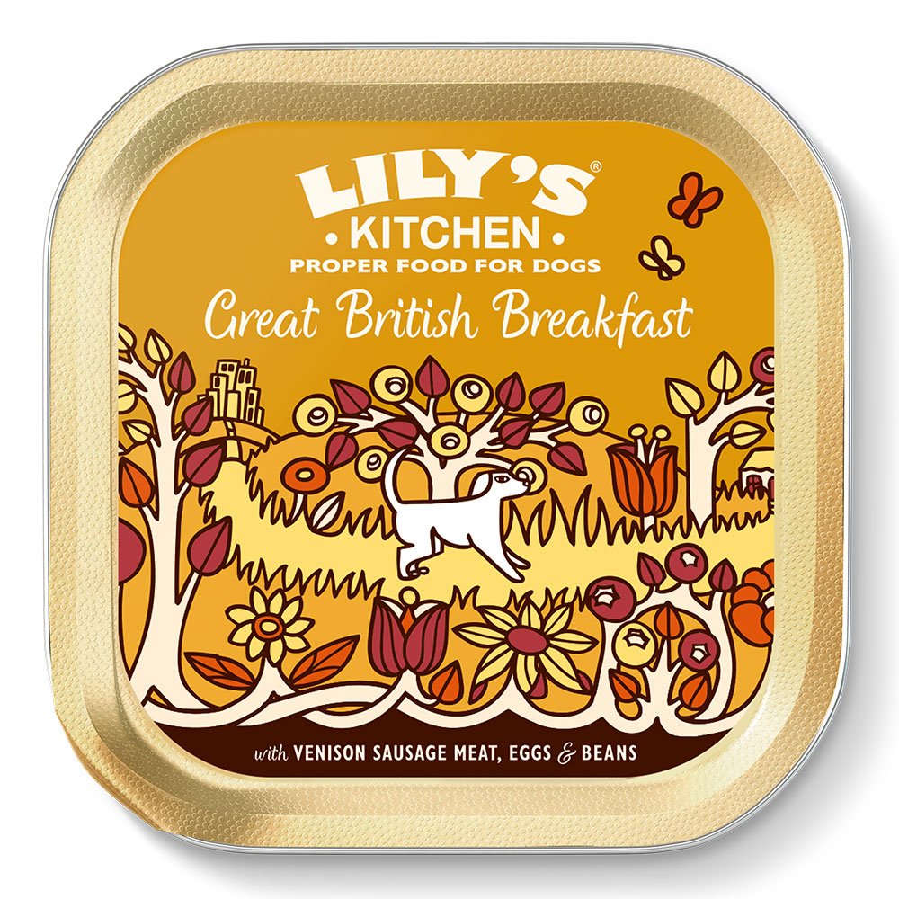 Lilys Kitchen Dog Tray Great British Breakfast 10x150g