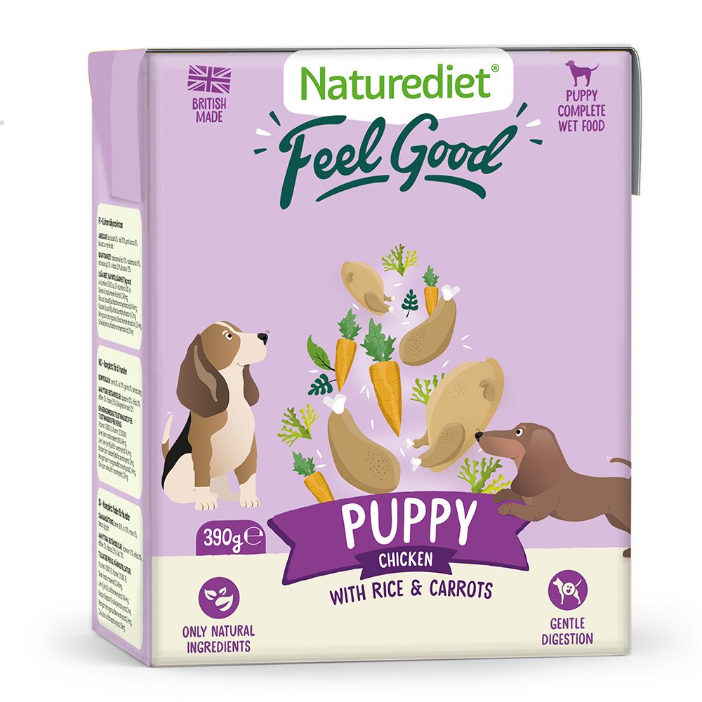 Naturediet Dog Feel Good Puppy Tetra Pack 18x390g