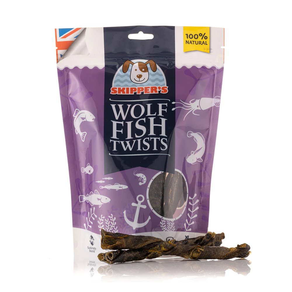 Skippers Dog Wolf Fish Twists Regular 250g