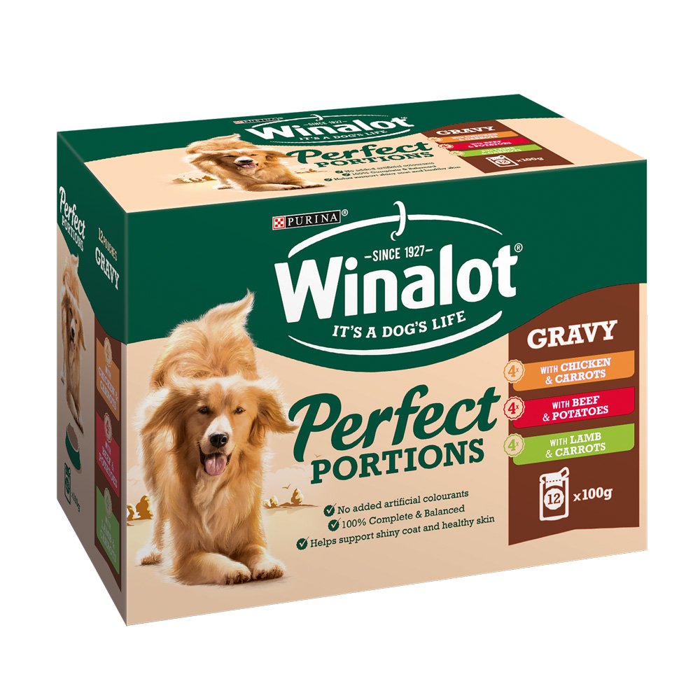 Winalot Dog Pouch Meaty Chunks in Gravy 4x12x100g