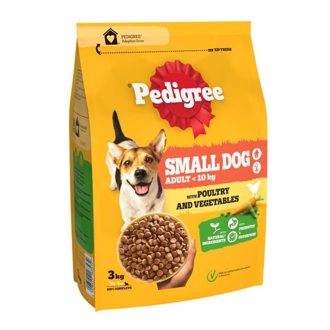 Pedigree Small Dog Complete Dry with Chicken and Vegetables 3x3kg