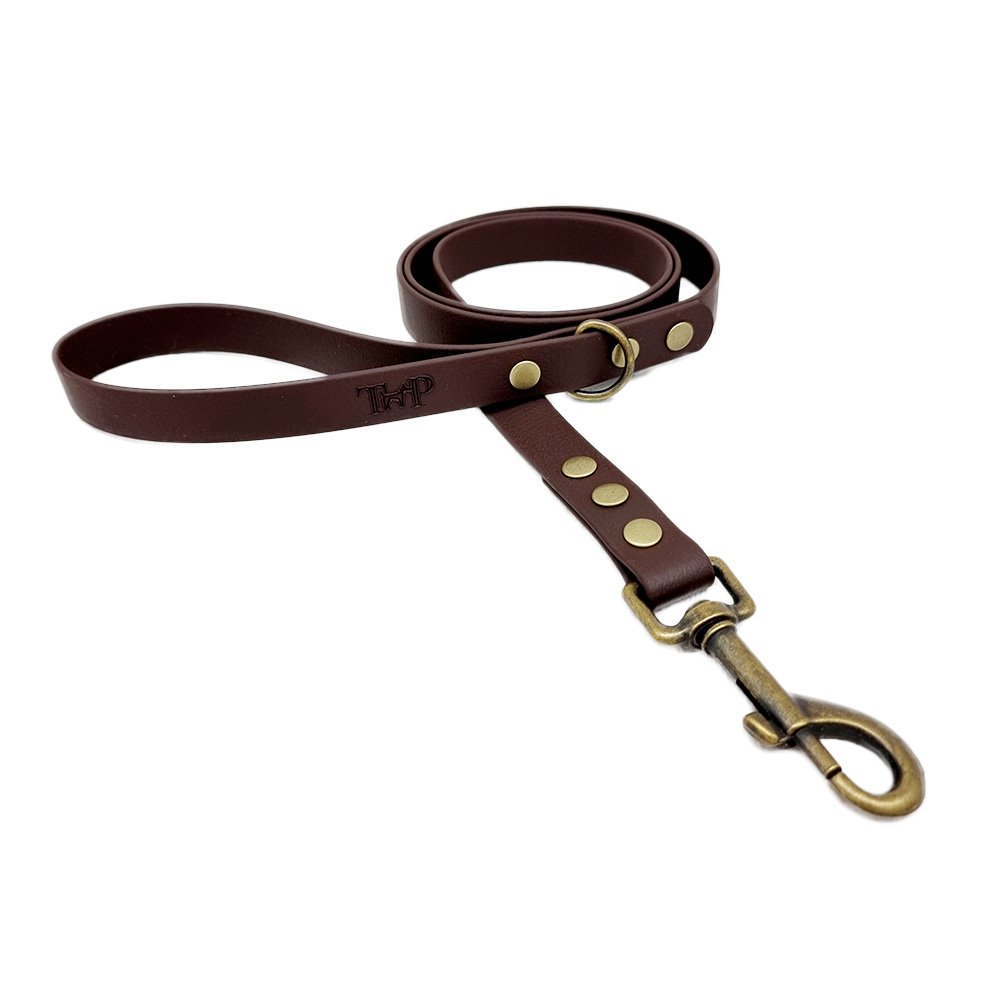Trinkety Paws Country Collection Biothane Dog Lead Dark Brown 120cm 20mm