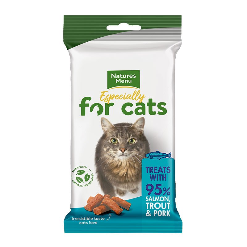 Natures Menu Real Meaty Cat Treat Salmon & Trout 12x60g