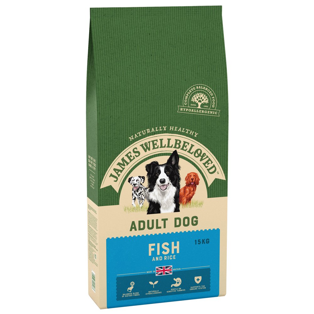 James Wellbeloved Dog Adult Fish & Rice 15kg