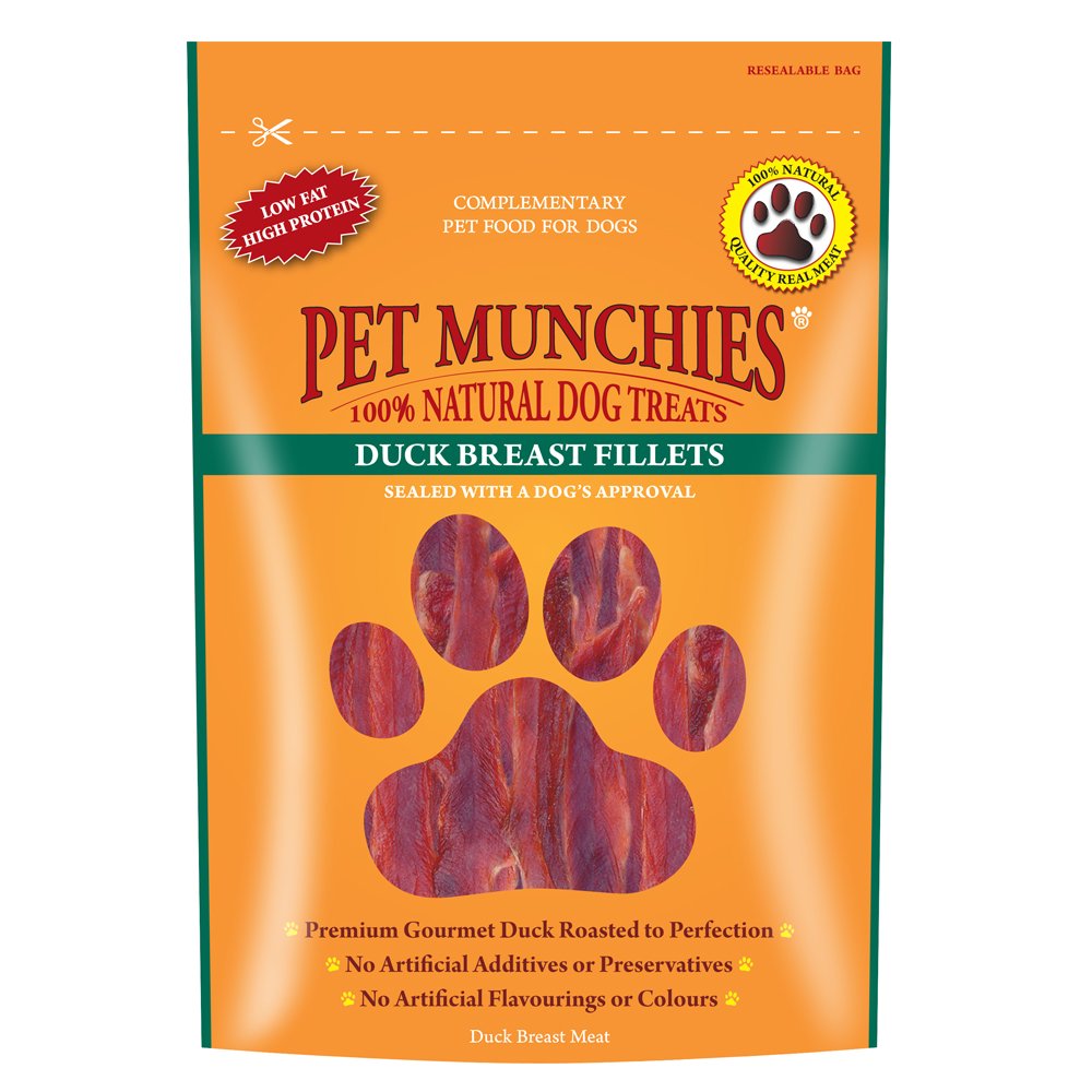 Pet Munchies Duck Fillet Dog Treats 8x80g