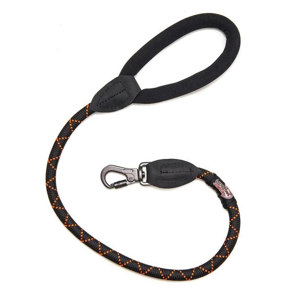 Long Paws Comfort Collection Orange Slide Lock Rope Lead 75cm/30in