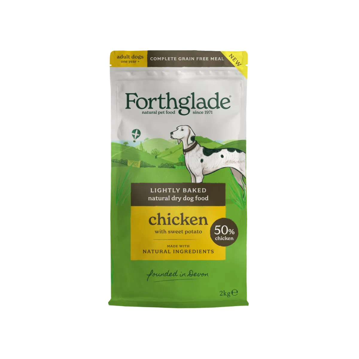 Forthglade Lightly Baked Natural Dry Dog Food Chicken 2kg