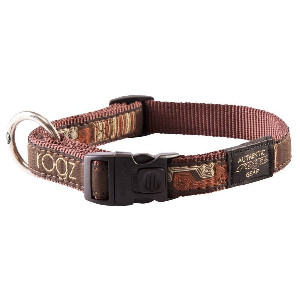 Rogz Fancy Dress Side Release Collar Mocha Bone 25mm XX Large - Special Order Item