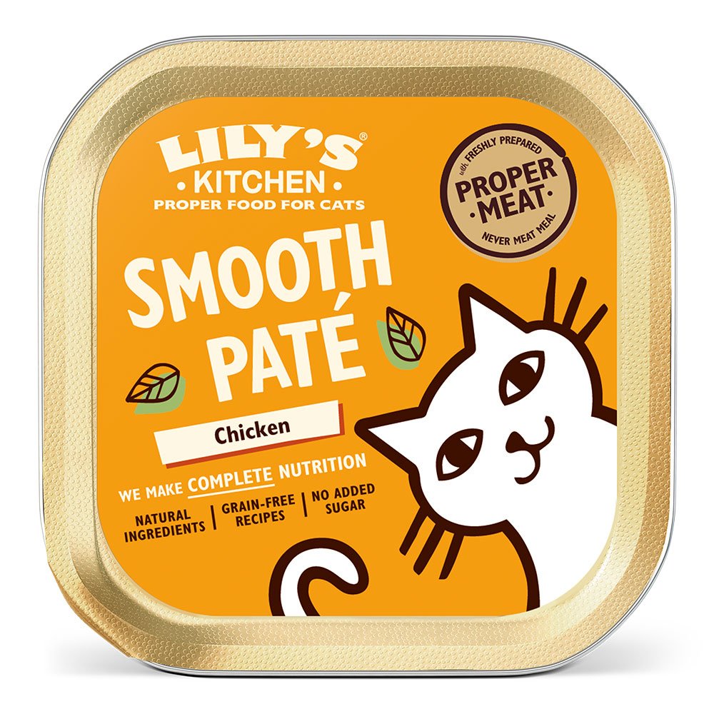Lilys Kitchen Cat Tray Smooth Pate Chicken 19x85g
