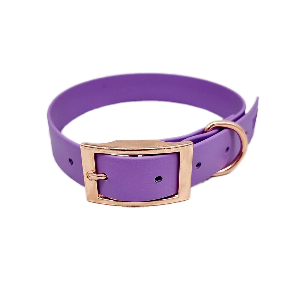 Trinkety Paws City Collection Biothane Dog Collar Amethyst Extra Small 20-30cm 16mm