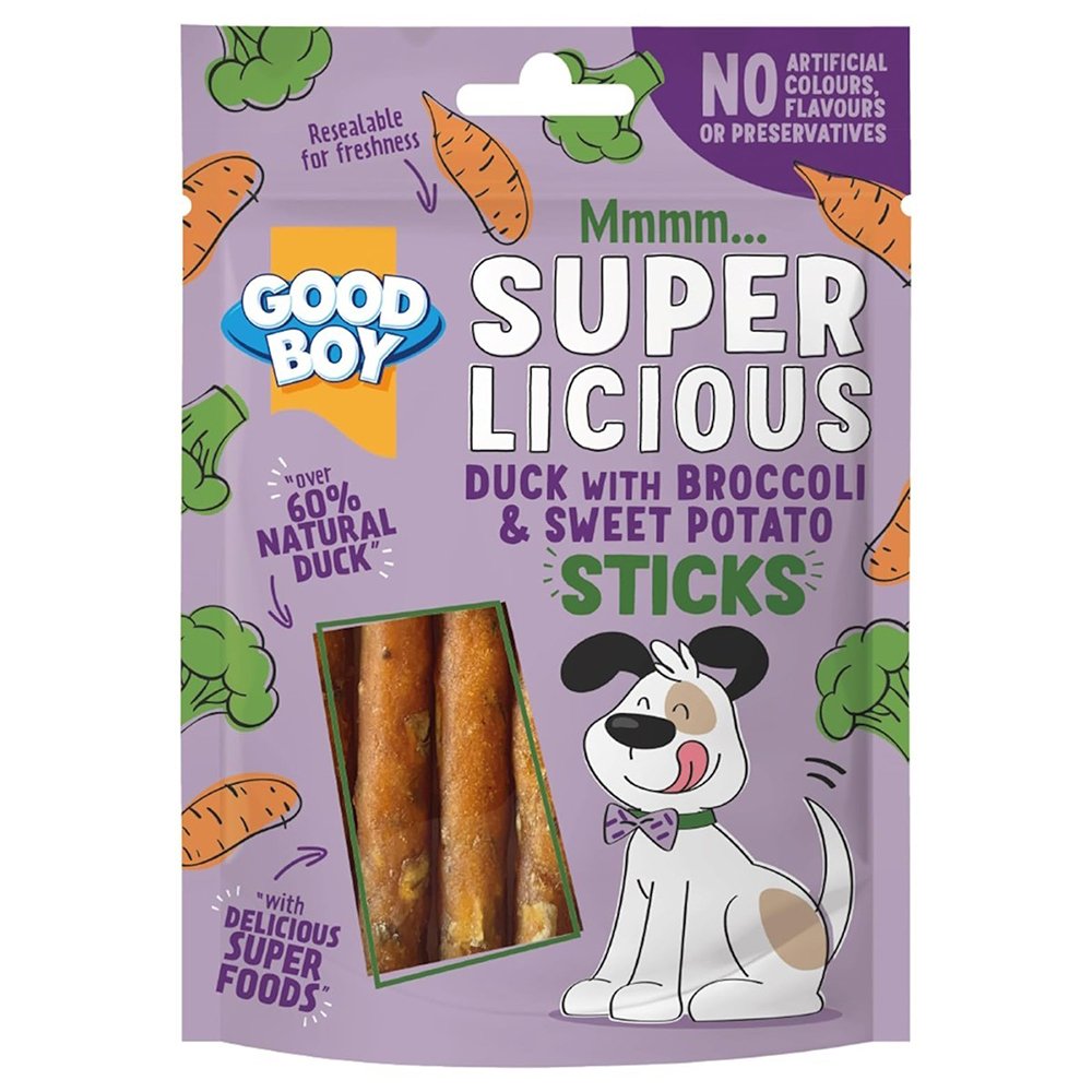 Armitage Good Boy Superlicious Duck Sw Potato and Broccoli Sticks 14x70g