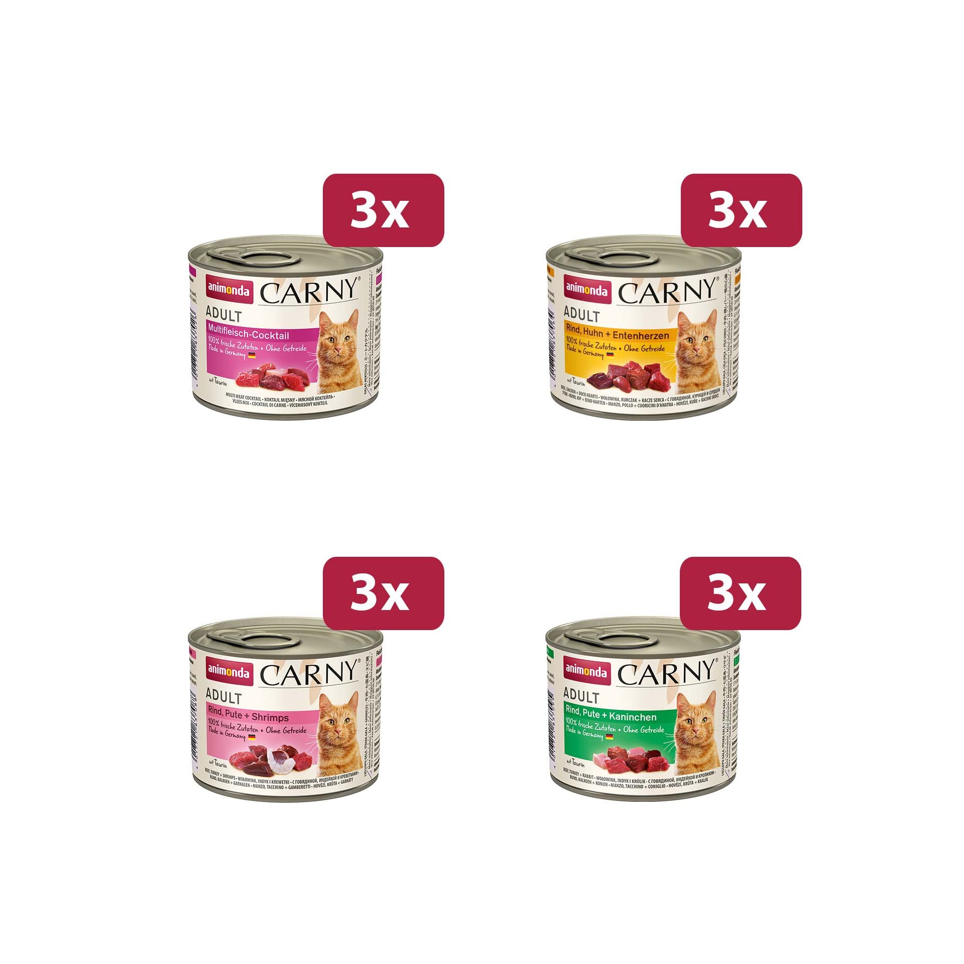 Animonda Carny Adult Hearty Variety 12x200g