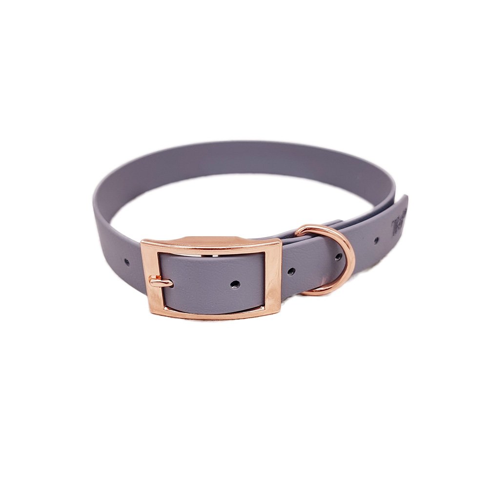 Trinkety Paws City Collection Biothane Dog Collar Grey Extra Large 48-60cm 25mm